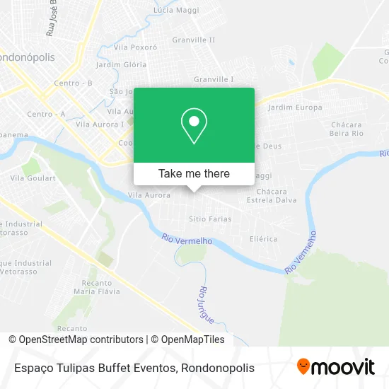 Espaço Tulipas Buffet Eventos map