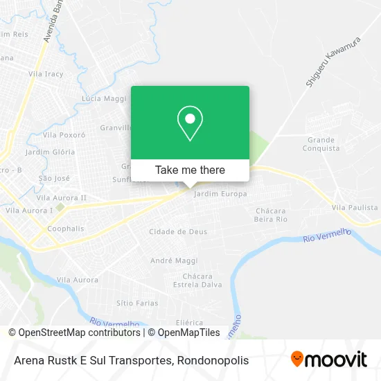 Arena Rustk E Sul Transportes map
