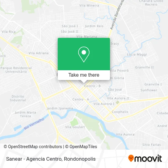 Sanear - Agencia Centro map