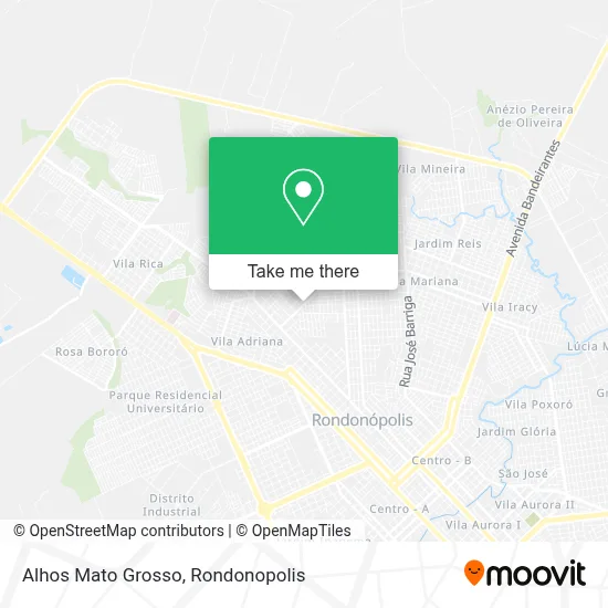 Alhos Mato Grosso map