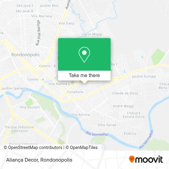 Aliança Decor map
