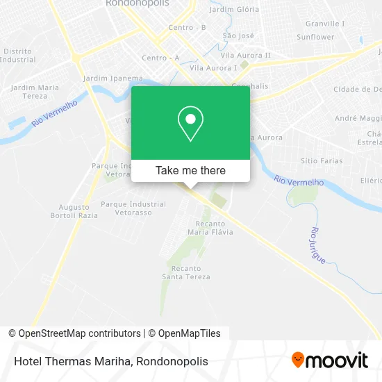 Hotel Thermas Mariha map