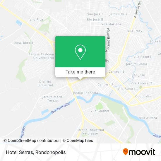 Hotel Serras map