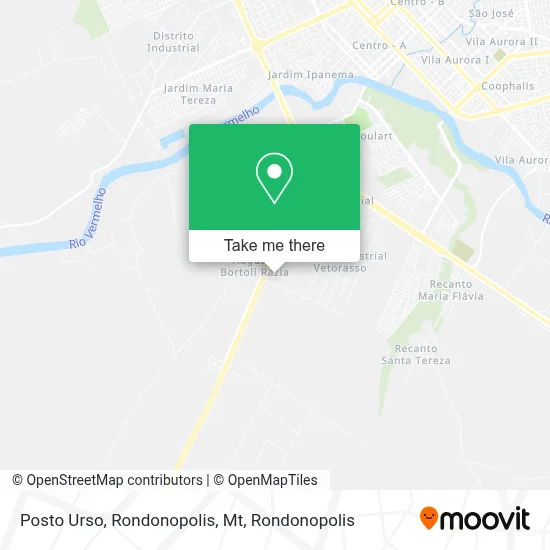 Posto Urso, Rondonopolis, Mt map