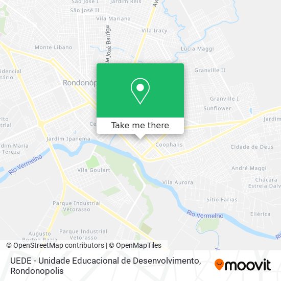 Mapa UEDE - Unidade Educacional de Desenvolvimento