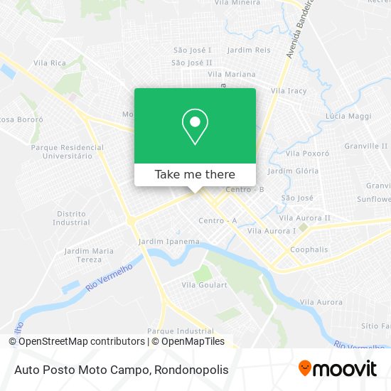 Mapa Auto Posto Moto Campo