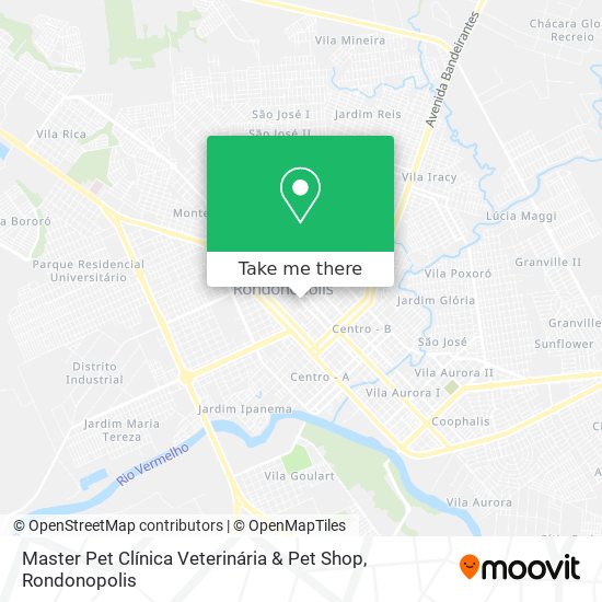 Mapa Master Pet Clínica Veterinária & Pet Shop