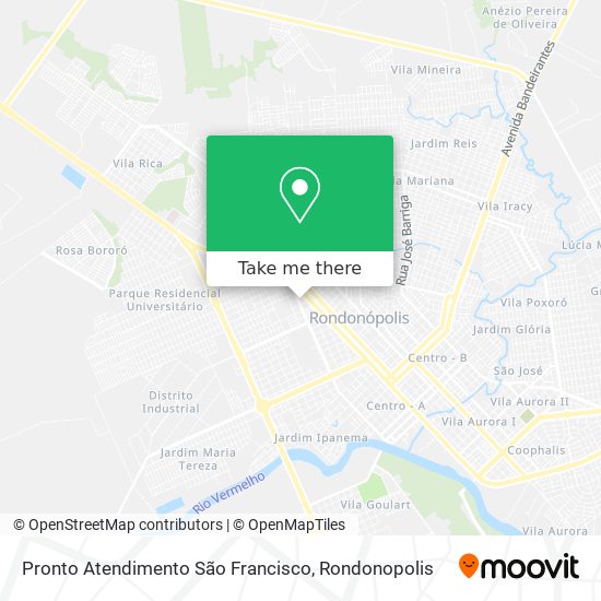 Mapa Pronto Atendimento São Francisco