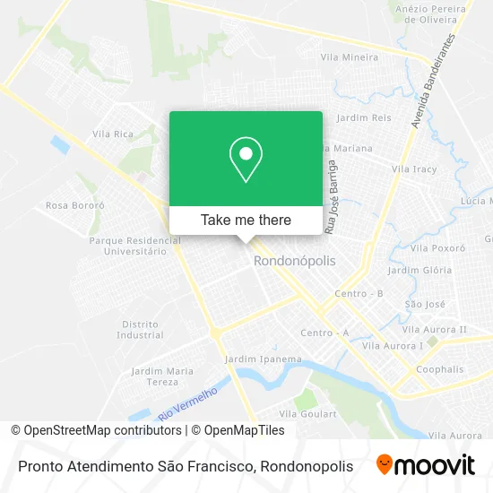 Pronto Atendimento São Francisco map