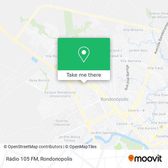 Rádio 105 FM map