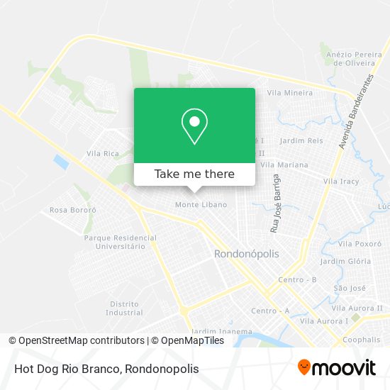 Hot Dog Rio Branco map