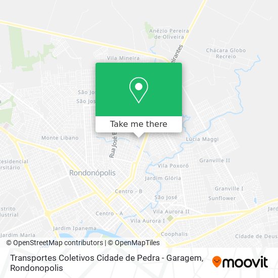 Transportes Coletivos Cidade de Pedra - Garagem map