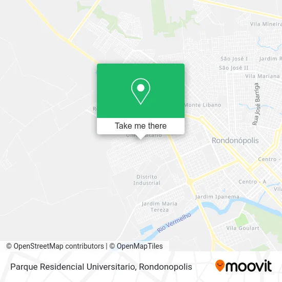 Parque Residencial Universitario map