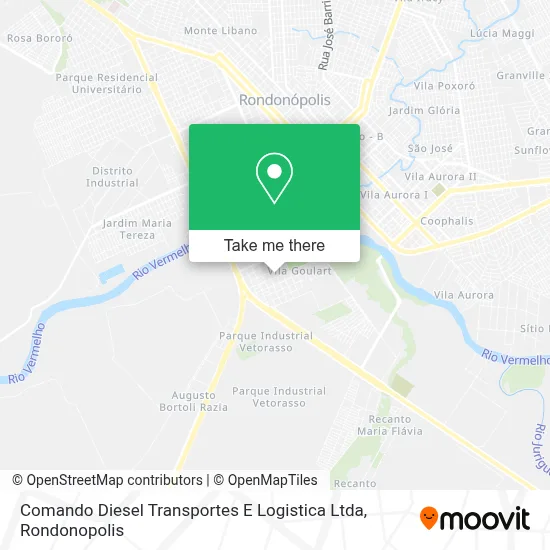 Comando Diesel Transportes E Logistica Ltda map