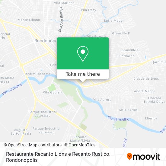 Restaurante Recanto Lions e Recanto Rustico map