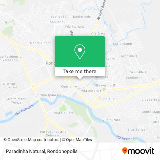 Paradinha Natural map