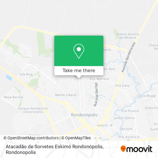 Atacadão de Sorvetes Eskimó Rondonópolis map