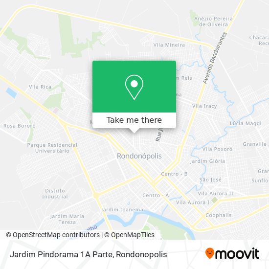 Mapa Jardim Pindorama 1A Parte