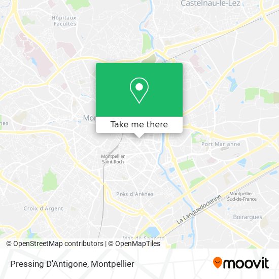 Pressing D'Antigone map