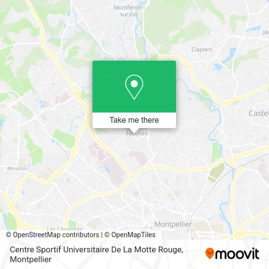 Centre Sportif Universitaire De La Motte Rouge map