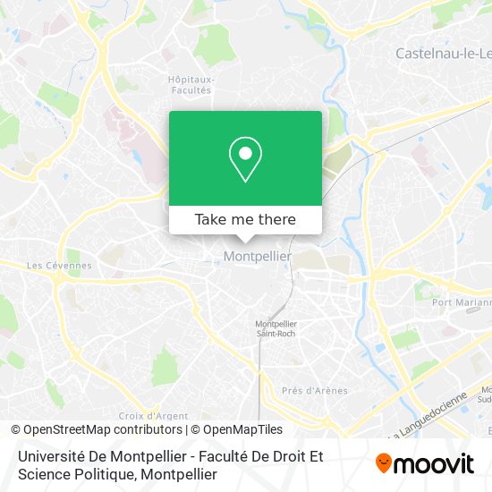 Université De Montpellier - Faculté De Droit Et Science Politique map