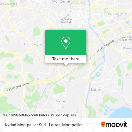 Kyriad Montpellier Sud - Lattes map