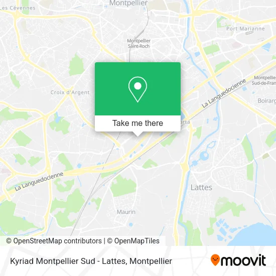 Kyriad Montpellier Sud - Lattes map