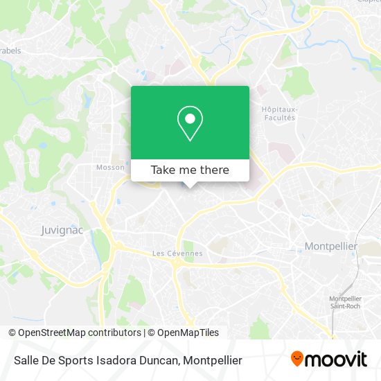 Salle De Sports Isadora Duncan map