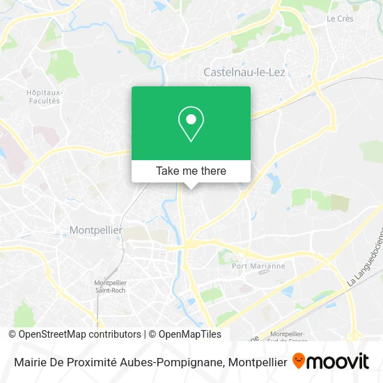 Mairie De Proximité Aubes-Pompignane map
