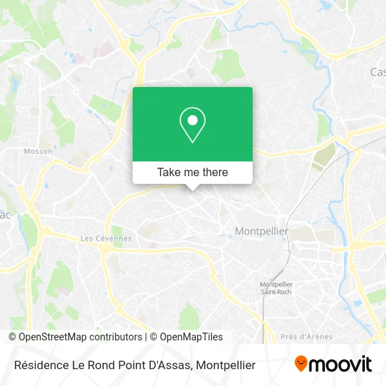 Résidence Le Rond Point D'Assas map