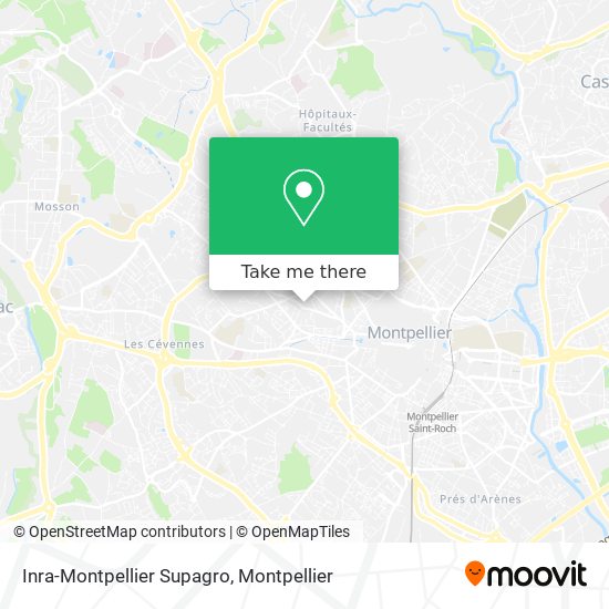 Inra-Montpellier Supagro map