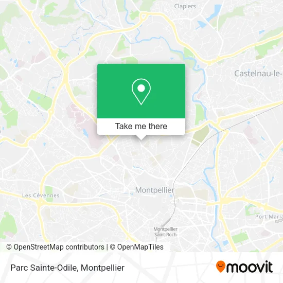 Parc Sainte-Odile map