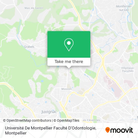 Université De Montpellier Faculté D'Odontologie map