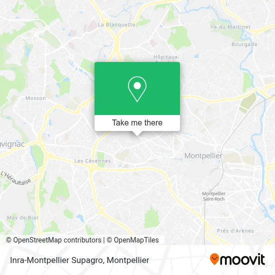 Inra-Montpellier Supagro map