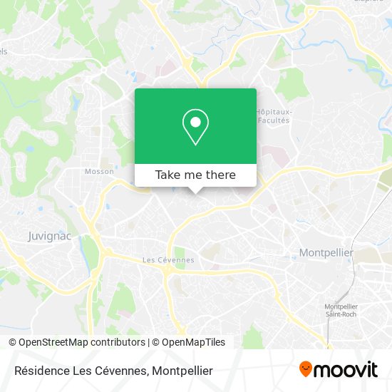 Résidence Les Cévennes map