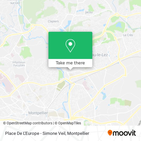 Place De L'Europe - Simone Veil map
