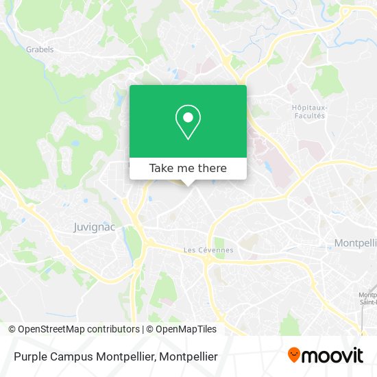 Purple Campus Montpellier map