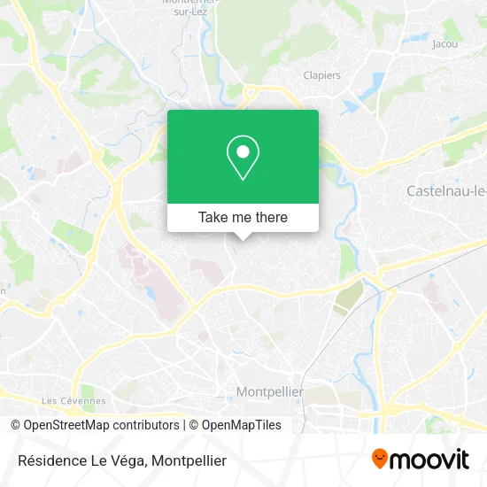 Résidence Le Véga map