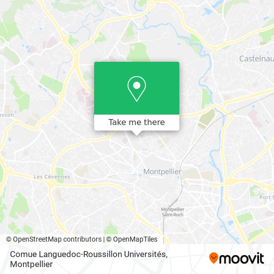 Comue Languedoc-Roussillon Universités map