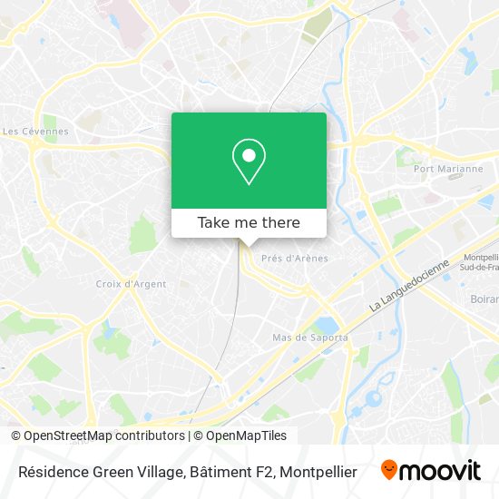 Résidence Green Village, Bâtiment F2 map