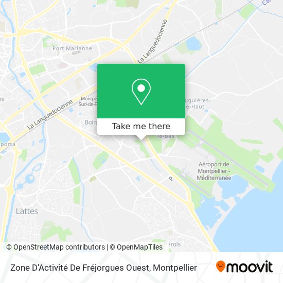 Zone D'Activité De Fréjorgues Ouest map
