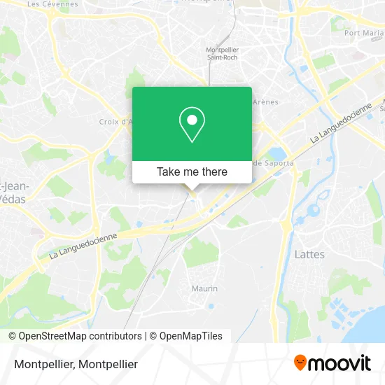 Montpellier map