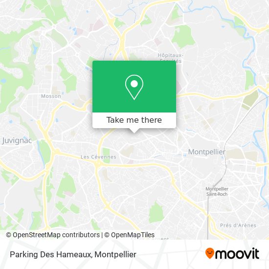 Parking Des Hameaux map