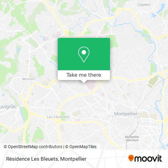 Résidence Les Bleuets map