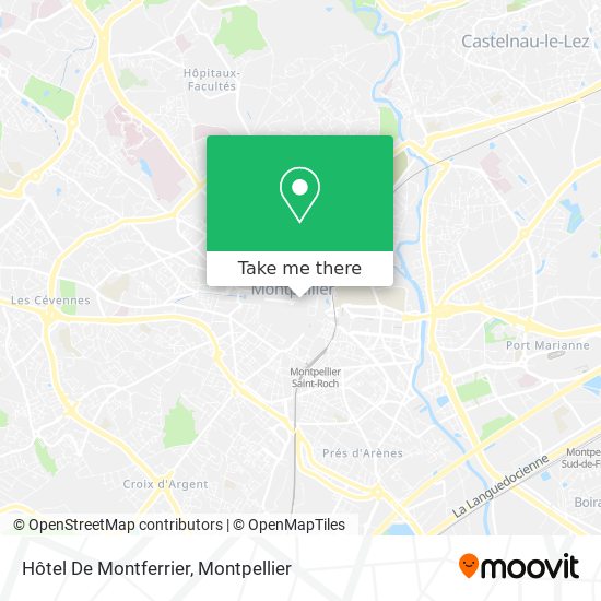Mapa Hôtel De Montferrier
