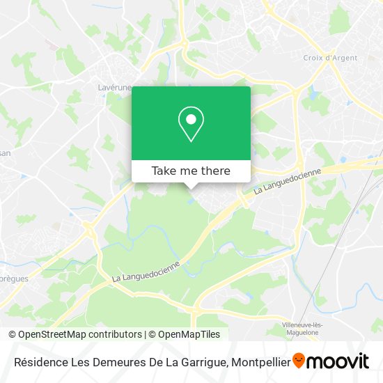 Résidence Les Demeures De La Garrigue map