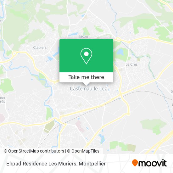 Mapa Ehpad Résidence Les Mûriers