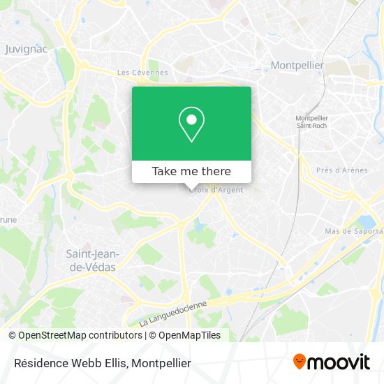 Résidence Webb Ellis map