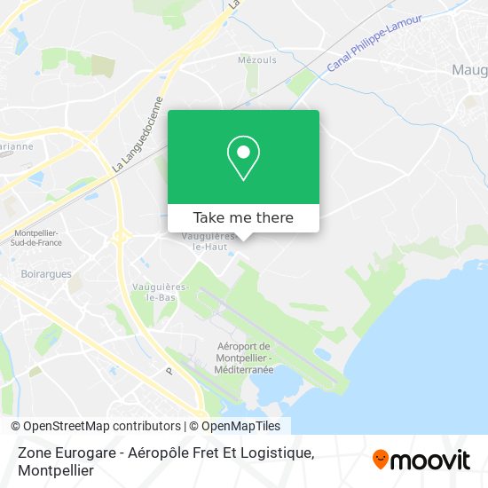 Zone Eurogare - Aéropôle Fret Et Logistique map