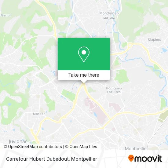 Carrefour Hubert Dubedout map